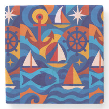 "Deep End" Stone Coaster