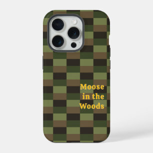 Deep Forest Colour Combination with Yellow iPhone 15 Pro Case