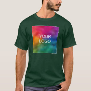 Deep Forest Green Custom Men's Double-Sided Basic T-Shirt