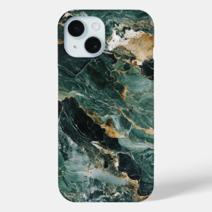 Deep Forest Green Marble Phone Case