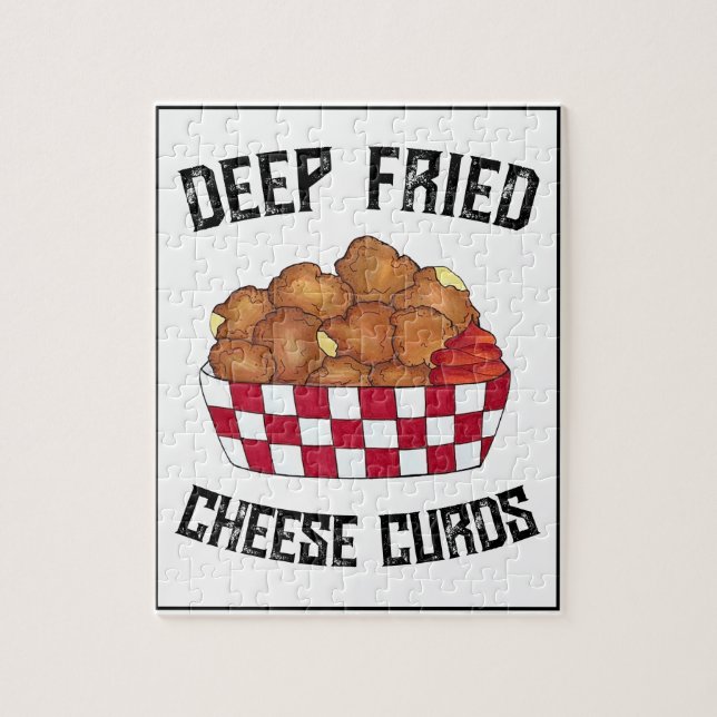 Deep Fried Cheese Curds Minnesota Wisconsin Food Jigsaw Puzzle (Vertical)