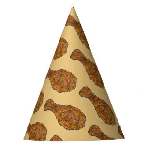 Deep Fried Chicken Leg Drumstick Foodie Soul Food Party Hat