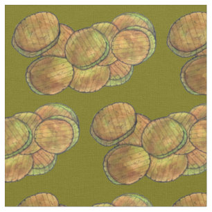 Deep Fried Dill Pickles Bar Pub Food Appetizer Fabric