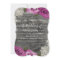 Deep Fuchsia Pink Grey Rustic Wood Lace Wedding