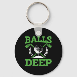 Deep Golf Golfer Fan Golf Tournament Day Keychain