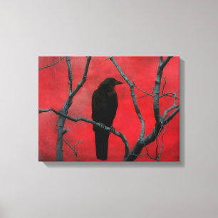 Deep Gothic Red Canvas Print