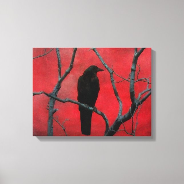 Deep Gothic Red Canvas Print (Front)