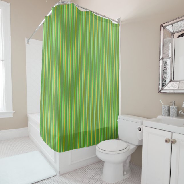 Deep Green And Yellow Stripes (In Situ)
