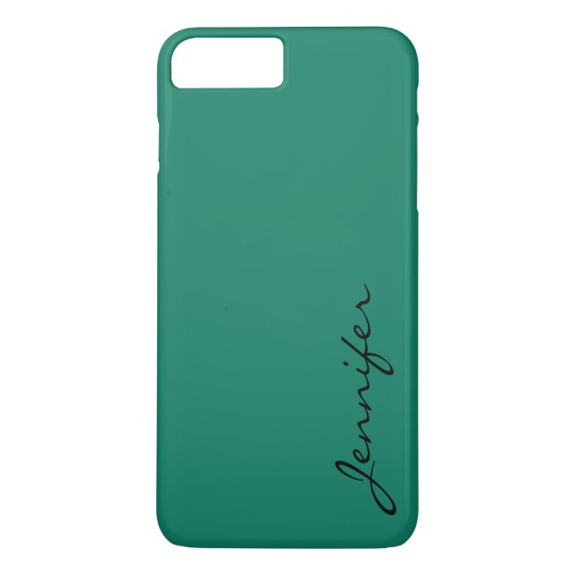 Deep green-cyan turquoise colour background Case-Mate iPhone case (Back)