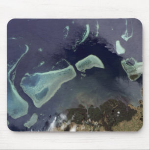 Deep green forest on land mouse pad