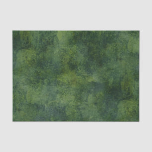 Deep Green Rustic Texture Tissue Paper