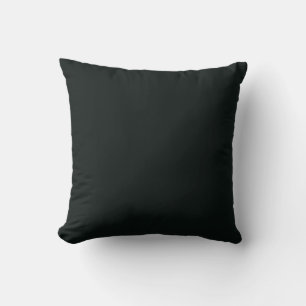 Deep Green Solid Plain Color Throw Pillow