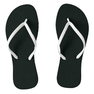 Deep Green Solid Plain Colour Flip Flops