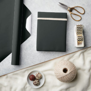 Deep Green Solid Plain Colour Wrapping Paper