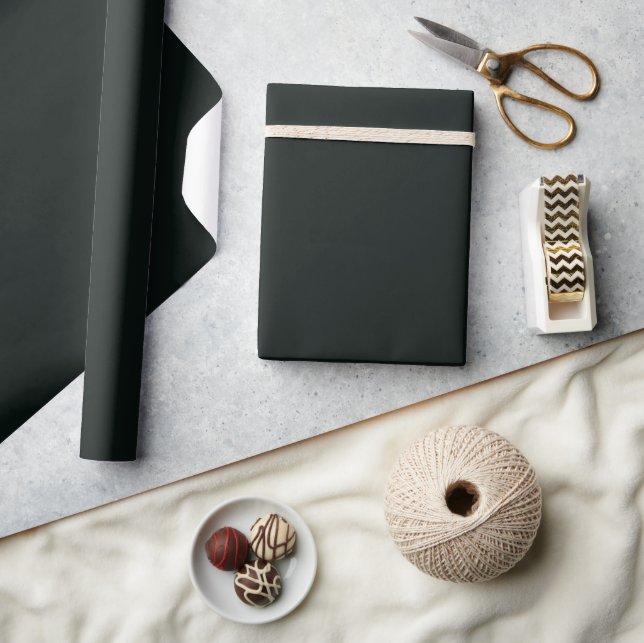 Deep Green Solid Plain Colour Wrapping Paper (Crafts)