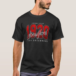 Deep Greenwood Stradford Legacy 1920 Tulsa Black W T-Shirt