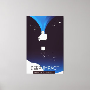 Deep Impact Space Art Canvas Print