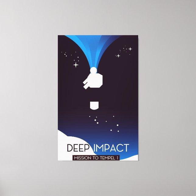 Deep Impact Space Art Canvas Print (Front)