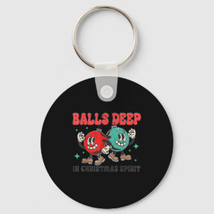 Deep In Christmas Srit Christmas Humorous Festive  Keychain