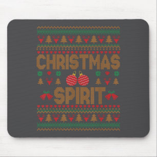 Deep In Christmas Srit Couples Matching Ugly Sweat Mouse Pad