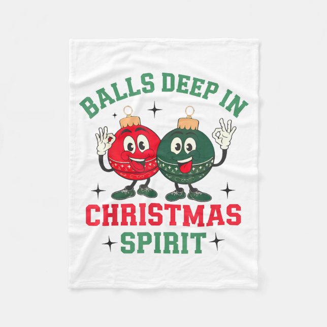 Deep In Christmas Srit  Fleece Blanket (Front)