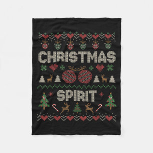 Deep In The Christmas Srit Couple Matching Christm Fleece Blanket