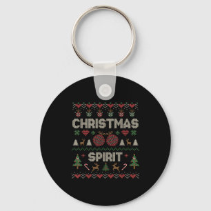 Deep In The Christmas Srit Couple Matching Christm Keychain