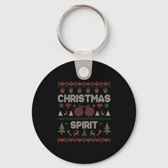 Deep In The Christmas Srit Couple Matching Christm Keychain (Front)