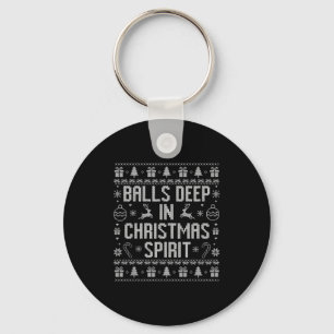 Deep In The Christmas Srit Couple Matching Christm Keychain