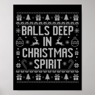 Deep In The Christmas Srit Couple Matching Christm Poster