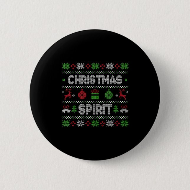 Deep In The Christmas Srit Matching Couples  2 Inch Round Button (Front)