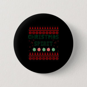 Deep In The Christmas Srit Matching Couples Ugly  2 Inch Round Button