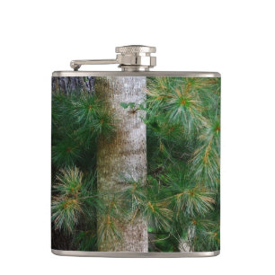 Deep In The Pines Woodsy Flask