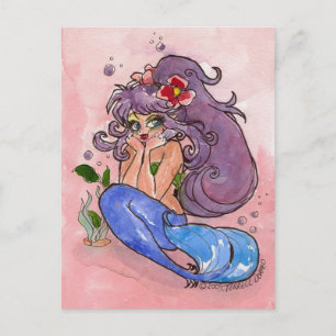 "DEEP" In Thought Postcard by Terrell Smith-Dorfeo