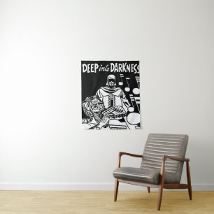Deep Into Darkness Vintage Comics Grim Reaper art  Tapestry