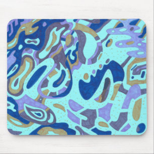 Deep is the Ocean, original abstract Mouse Pad