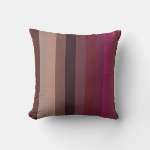 Deep Magenta & Mauve Tones Throw Pillow