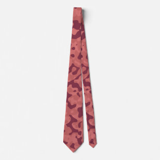 Deep Maroon Camo in Soft Red and Dusty Rose Tie