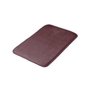 Deep Maroon Solid Colour Bath Mat