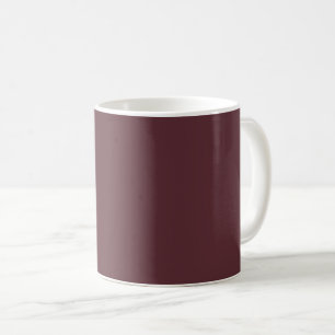 Deep Maroon Solid Colour Coffee Mug