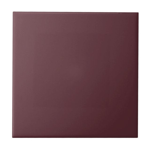 Deep Maroon Solid Colour Tile (Front)