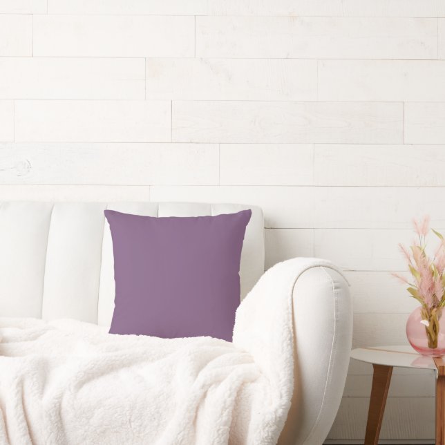 Deep Mauve Throw Pillow (Couch)