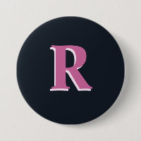 Deep navy pink monogrammed