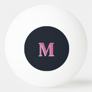 Deep navy pink  ping pong ball