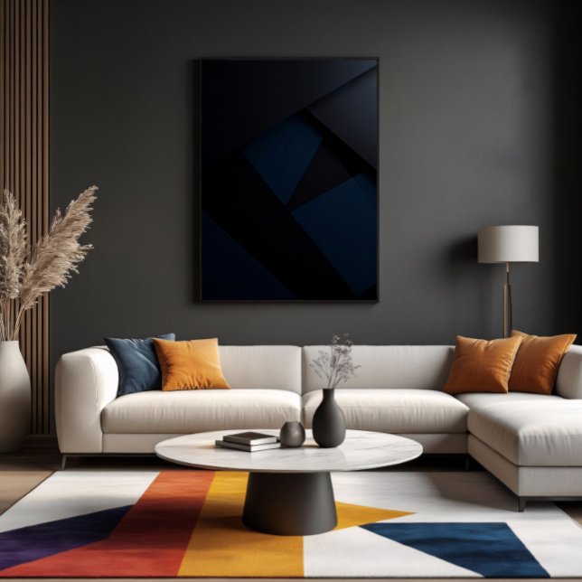 Deep Night Geometry Canvas Print (Creator Uploaded)