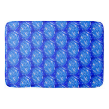 Deep Ocean Blue Geometric 