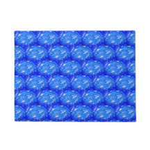 Deep Ocean Blue Geometric 