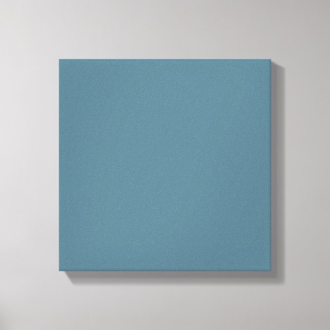 Deep Ocean Blue Solid Colour Canvas Print (Front)