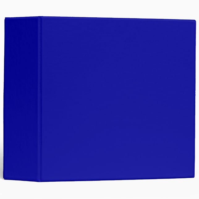 Deep Ocean Blue Solid Colour | Trendy Colour Binder (Front/Spine)