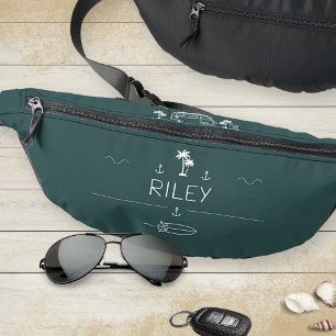 Deep Ocean Vintage Van Surfer Crew Minimalist Fanny Pack